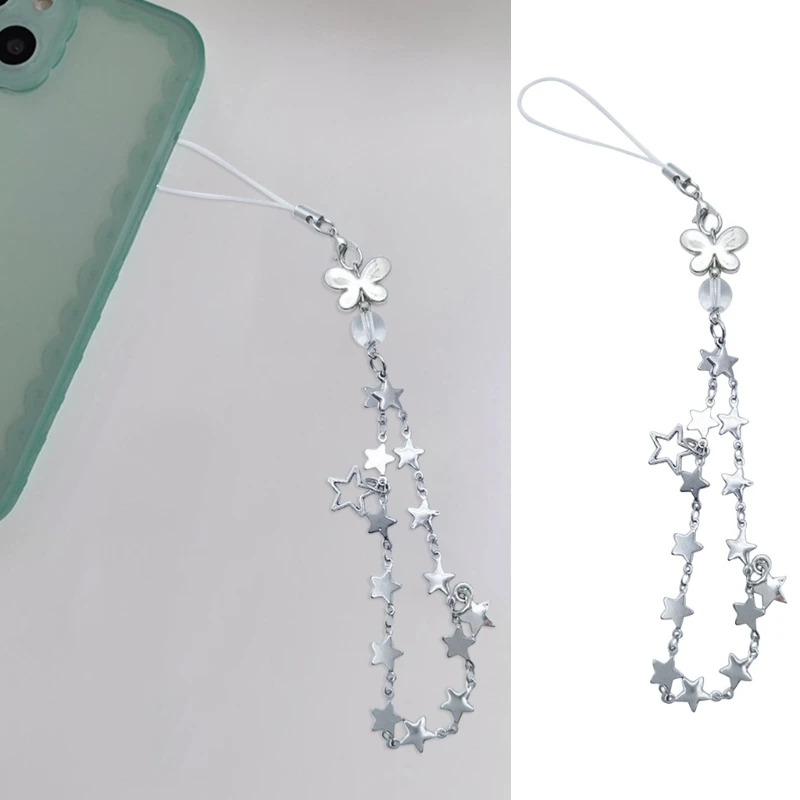

Pendant Five-pointed Tassel Y2k Girl Heart Phone Rope Keychain 264E
