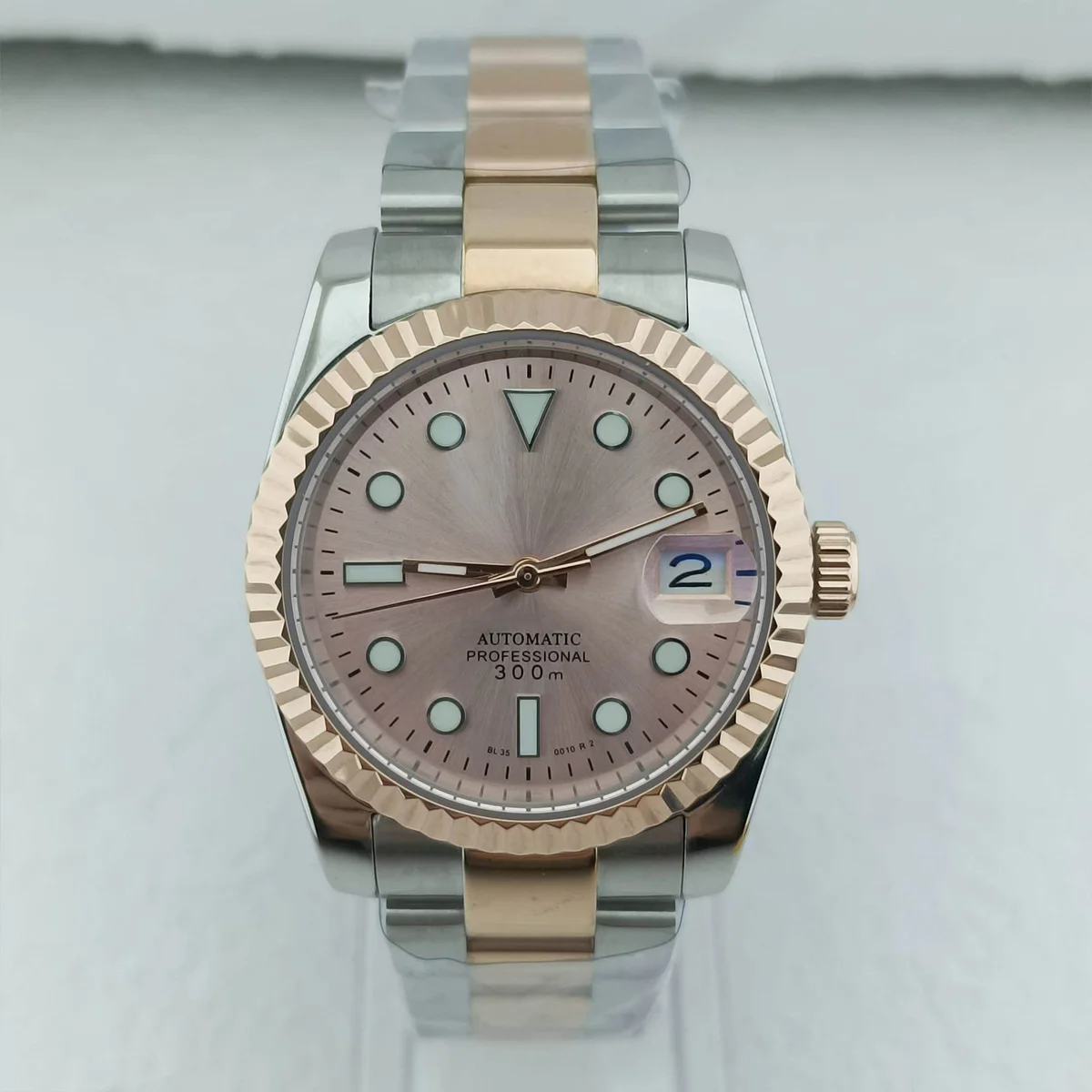 NH35 Часы Корпус диаметром 36 мм Наручные часы из нержавеющей стали со светящимся