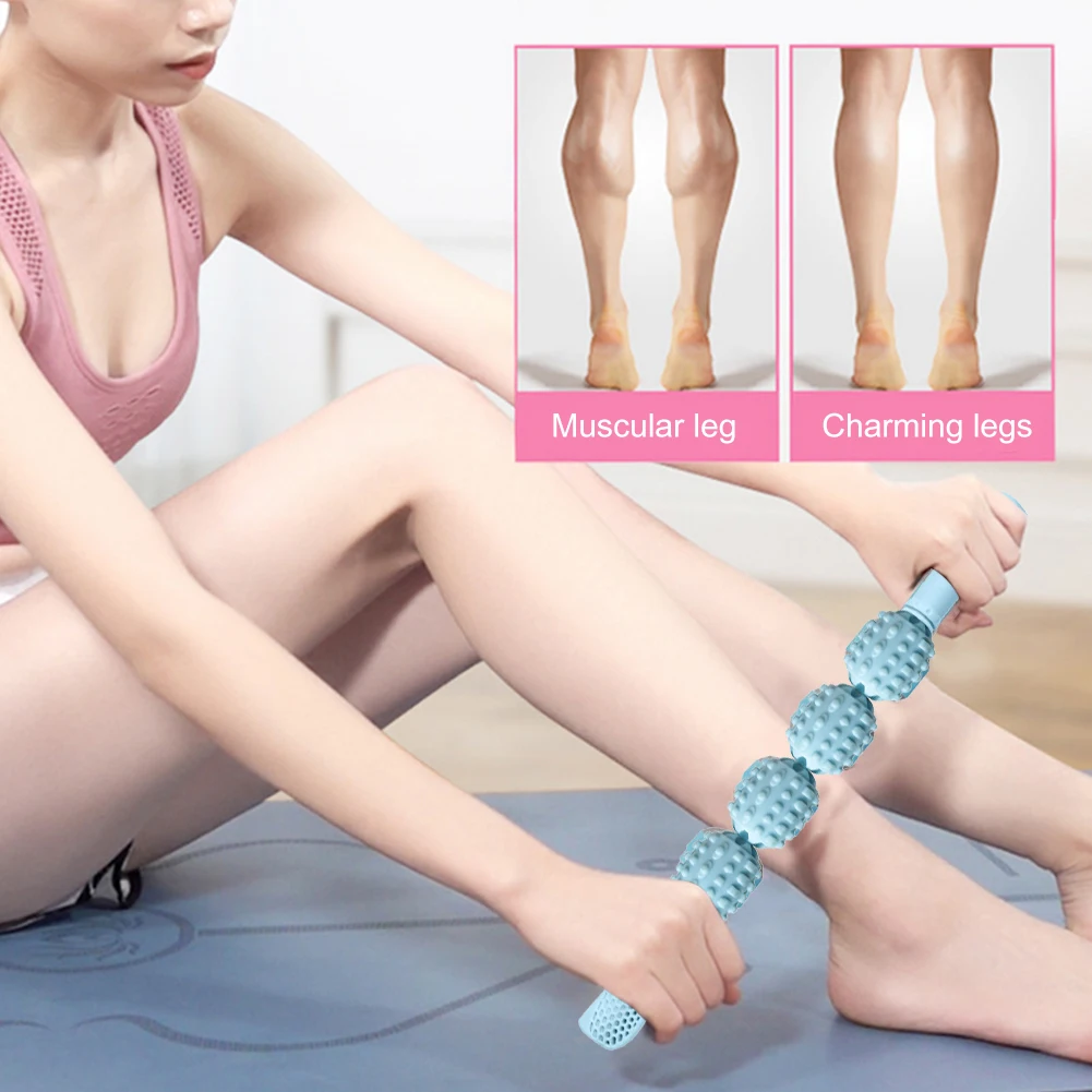 

Пенный ролик для йоги, пилатеса, расслабляющая мышечная фасция, трубка, артефакт, 4 ролика, тонкая Массажная палочка для ног, домашняя Йога, и...