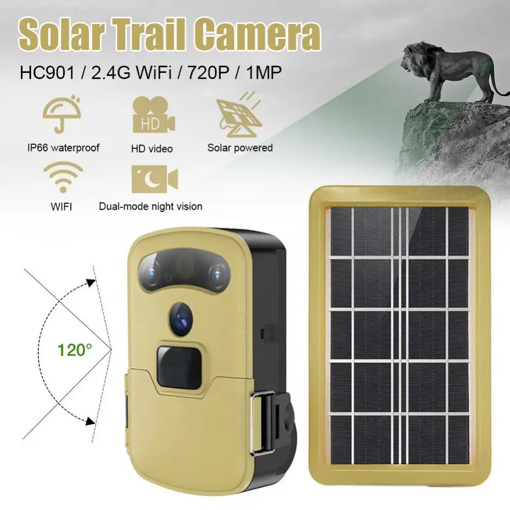 

720P WiFi Hunting Trail Camera Wildlife Tracking Surveillance HC901 Infrared Night Vision APP Control Wild Cameras Photo Traps