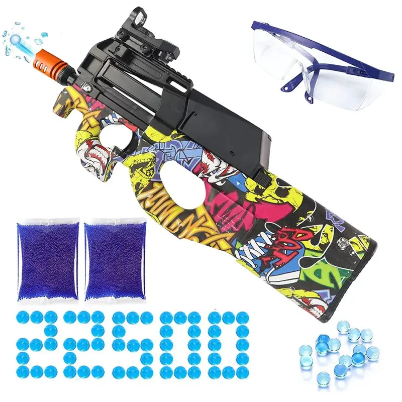 

Gel Ball Blaster Toy Blaster with 22500 Water Beads Blaster Toy Gift for Kids Age 12+