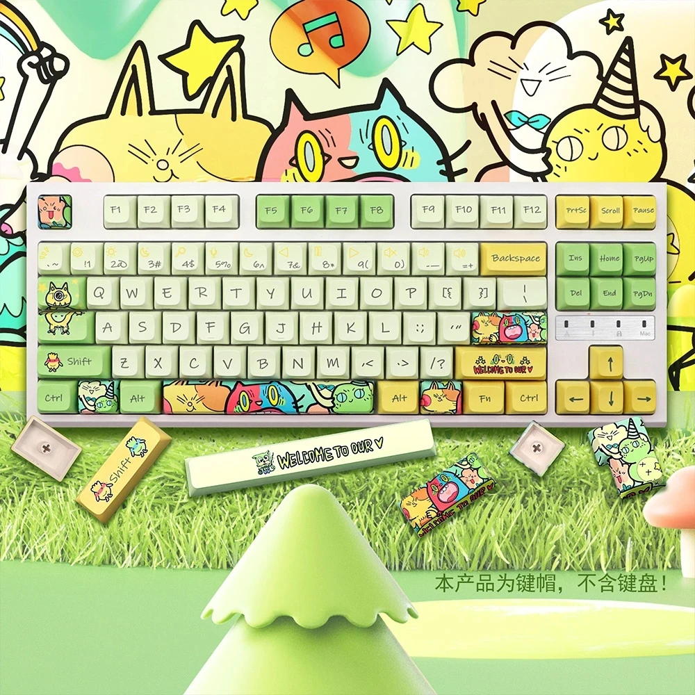 

135 клавиш/комплект, колпачки для клавиш со смарт-клавишами