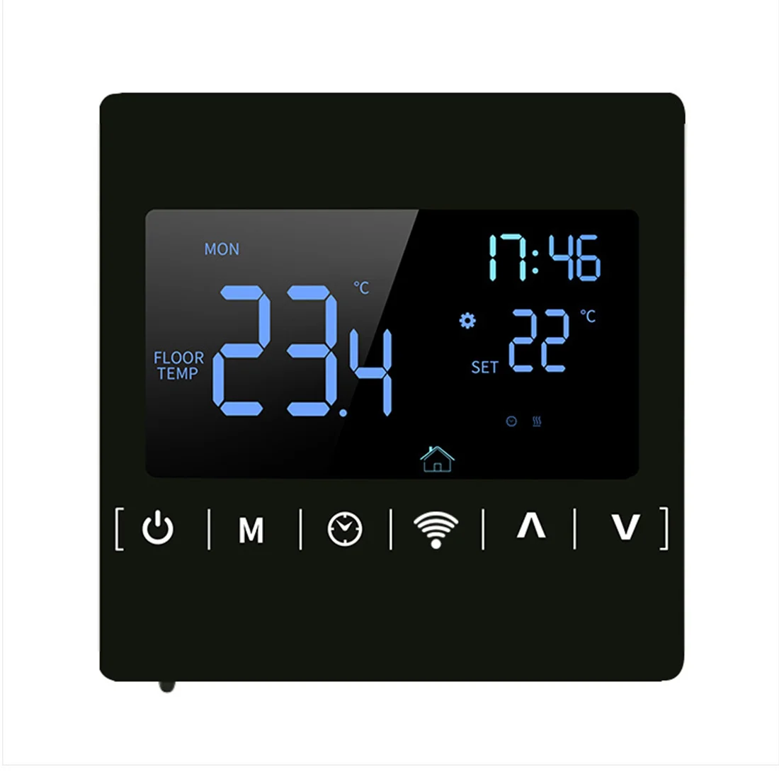 

WiFi Smart Thermostat 1823 16A Electric Heating Temperature Remote Controller LCD Touch Screen Heating Thermostat Black