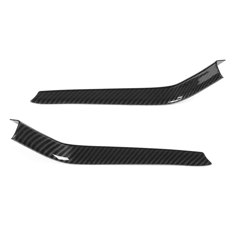 Penutup Tempat Gelas 2 Buah Serat Karbon Setrip Potongan Pemegang Cangkir Air Modis