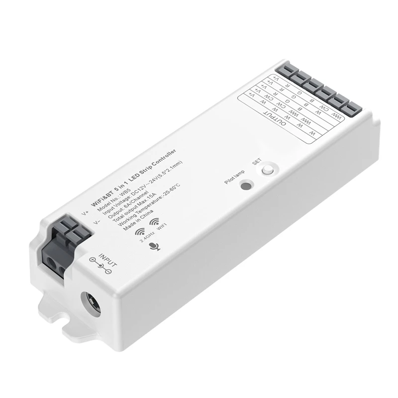 

5 в 1, Светодиодная лента с регулятором яркости и Bluetooth