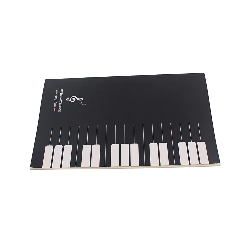 

1pc Notebook Cover School Office Gift Tabs Book for （Black）