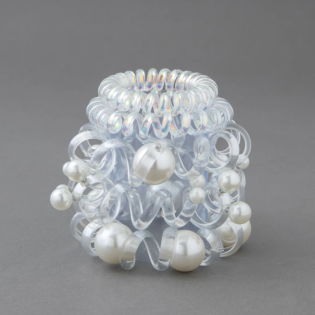 5 шт. ярких цветов/жемчужины телефонный шнур прозрачный жемчуг кольца для волос