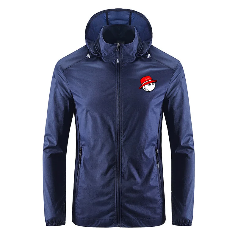 

Летняя мужская спортивная куртка с капюшоном в стиле «рыбака»