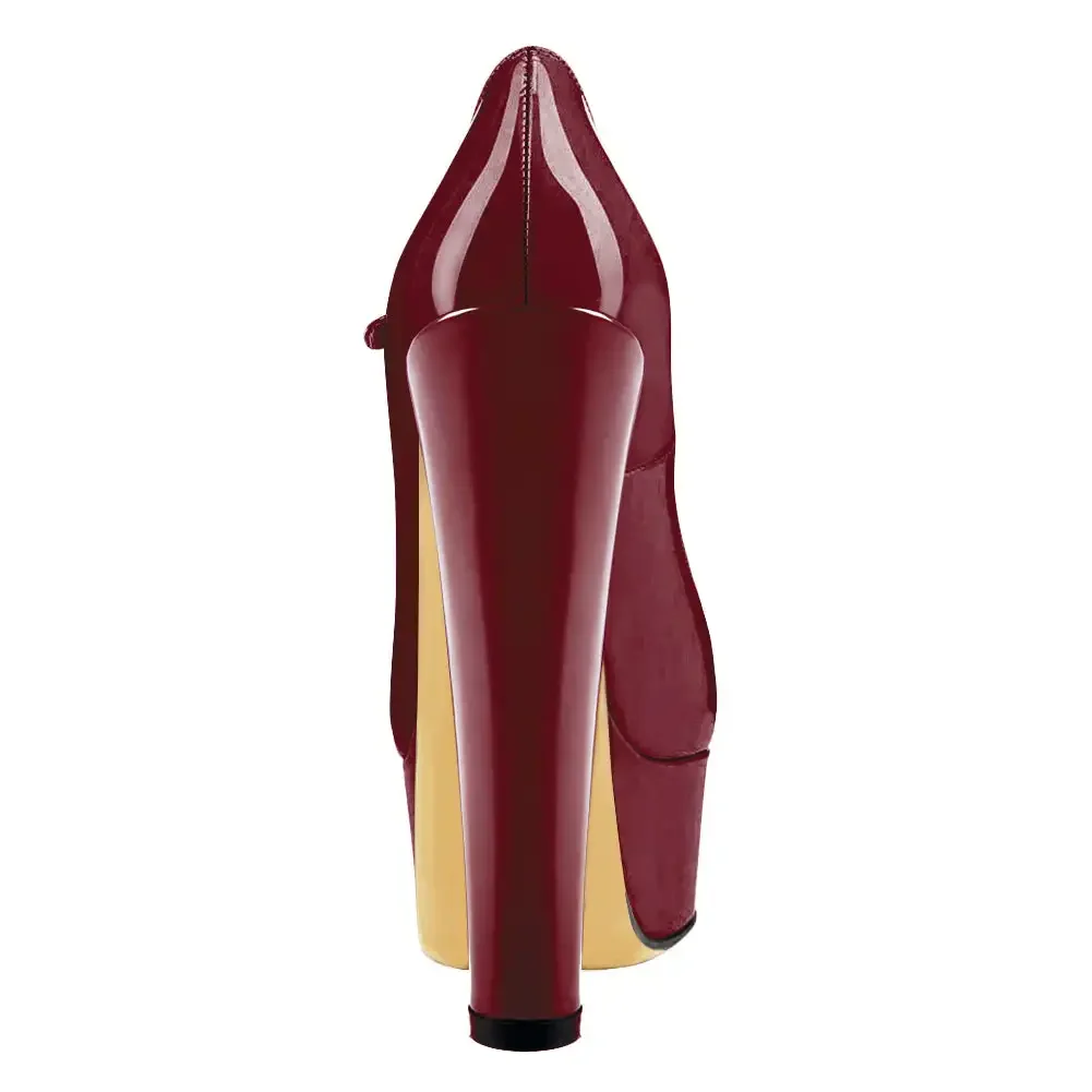 Arden Furtado/2024 осенние туфли из лакированной кожи на высоком каблуке с круглым носком