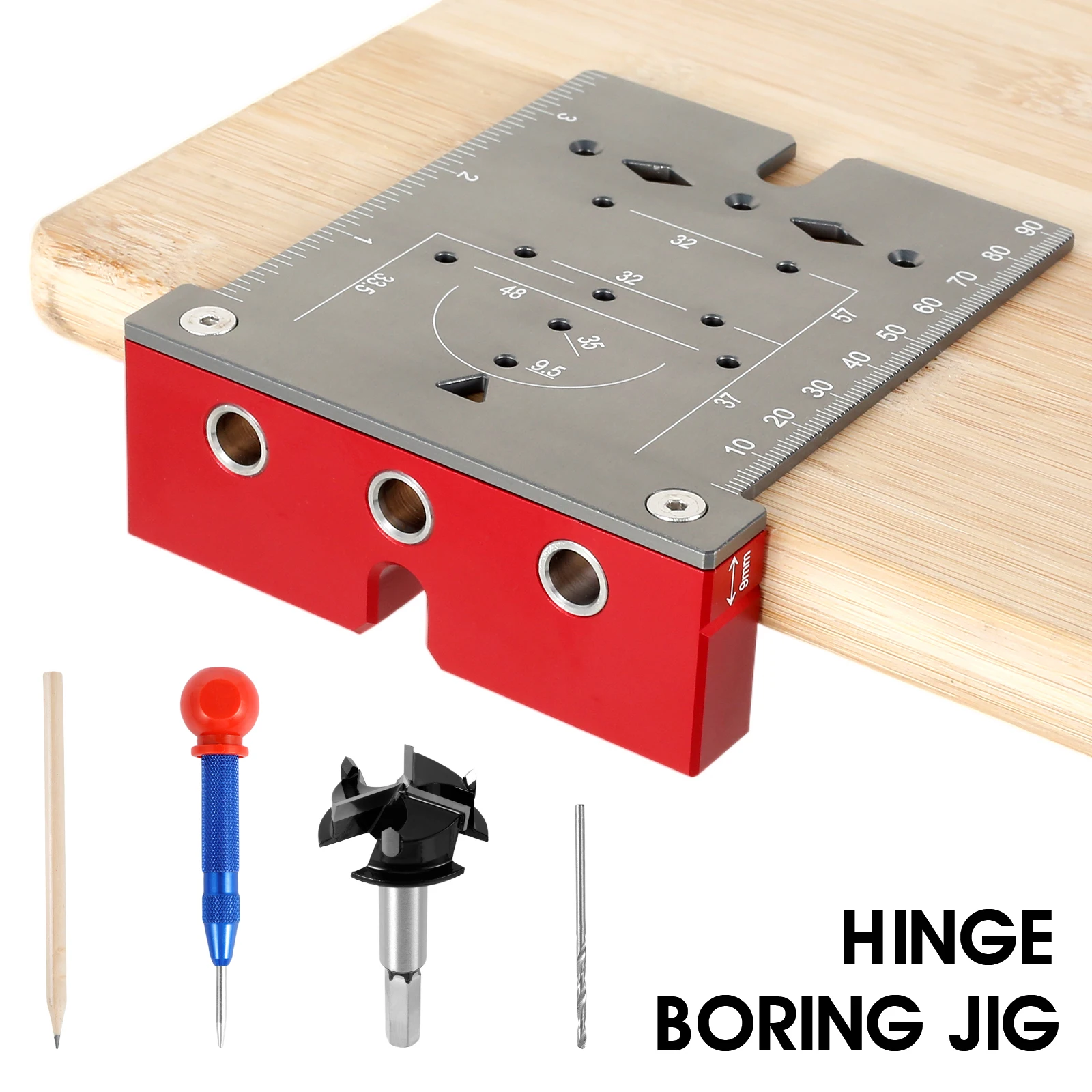 

Буровой инструмент для сверления, многофункциональный прибор для сверления дерева с дюймовыми метрическими шкалами, 35 мм