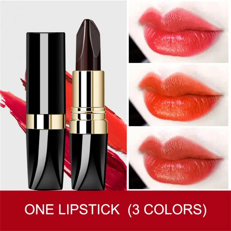 

Tri-color Velvet Lipstick Moisturizing Non-stick Cup Lip Pen Lipgposs Long Lasting Not Easy To Fade Red Lips Makeup Cosmetics