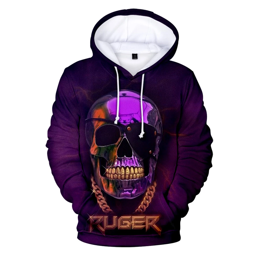 

Толстовка Ruger с 3D принтом, модная уличная одежда, спортивная одежда, пуловеры в стиле хип-хоп для женщин и мужчин, милые детские свитшоты с че...