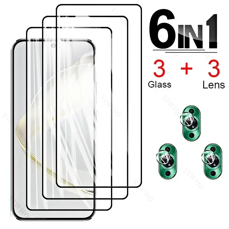 

6in1 HD Tempered Glass for Huawei Nova 11 11i 10z 10 9 8 Se 5G 4G Screen Protector Protective Camera Lens Glass Nova11 I Film