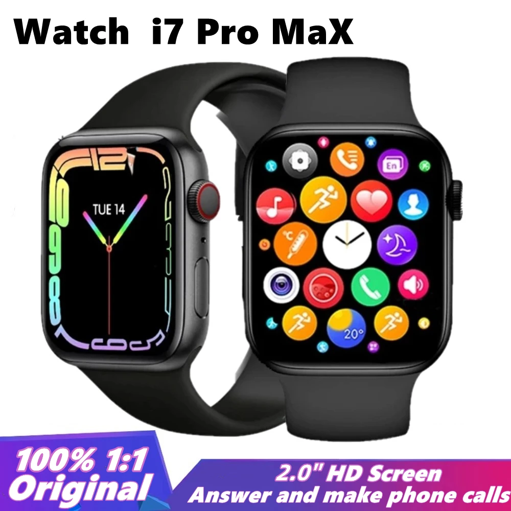 

Xiaomi I7 Pro Max Smart Watch Series 7 8 Phone Call Custom Watch Face Sport Waterproof Women Man Wireless Charging i8 pro max