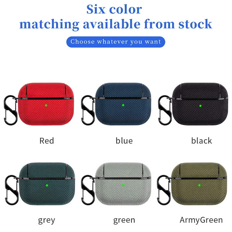 Fabric Canvas Cloth Earphone Case For Airpods 1/2 Pro 3 Protective Cover For Airpods 1/2 Pro Wireless Bluetooth Headphone Cover