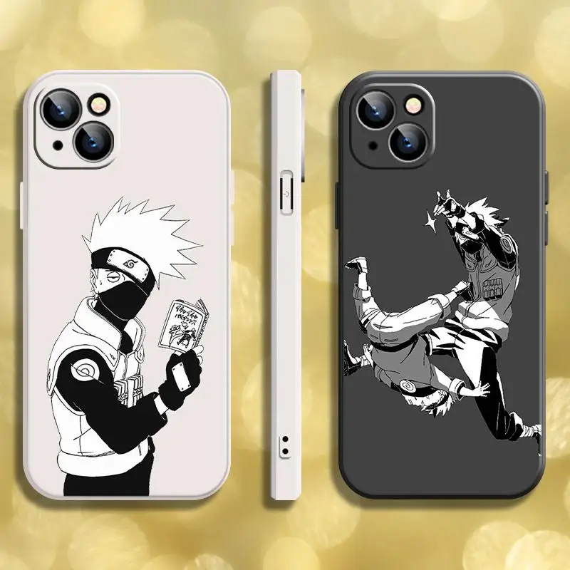 

Funny Style Naruto Phone Case For iPhone Xr Phone 6 6s 13 X Xr Xs SE 2020 8 Plus 7 7P 11 12 Max Pro Mini N9is Holder PU Etui