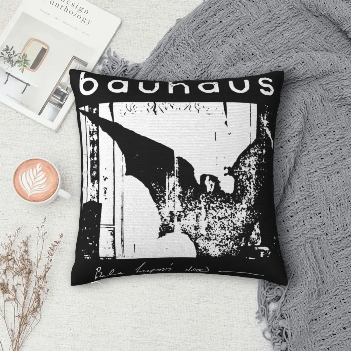 Декоративная наволочка боухаус крылья летучей мыши Bela Lugos Is Dead альбом для дома