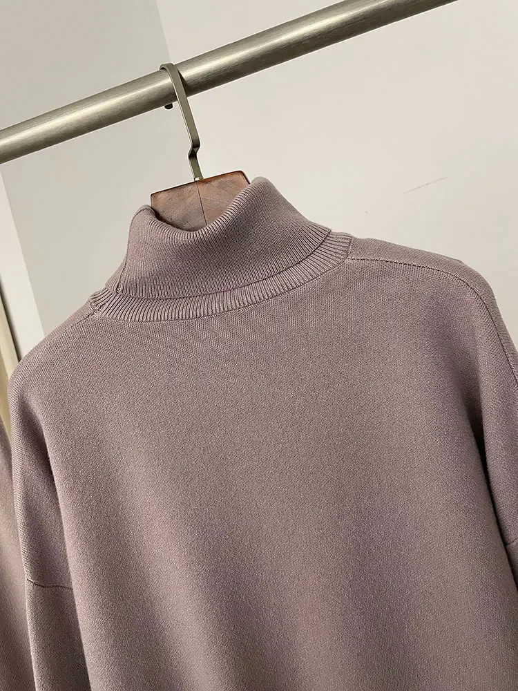 MENINA 2024 новая мода осень-зима натуральный лисьий мех манжеты пальто вязаный