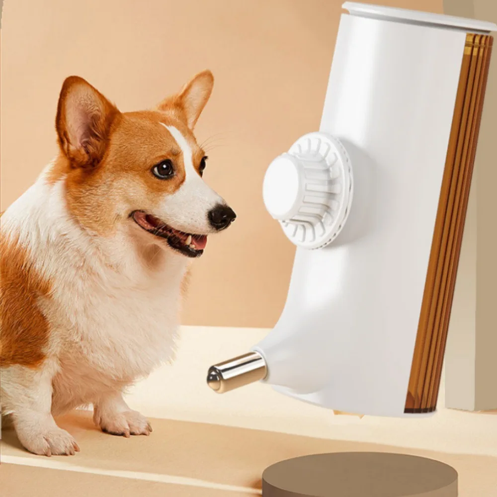 

Plastic Dog Water Bottle Hanging Automatic Cat Drinking Fountain Non-wet Mouth Ball-type Head Dog Drinking Bottle