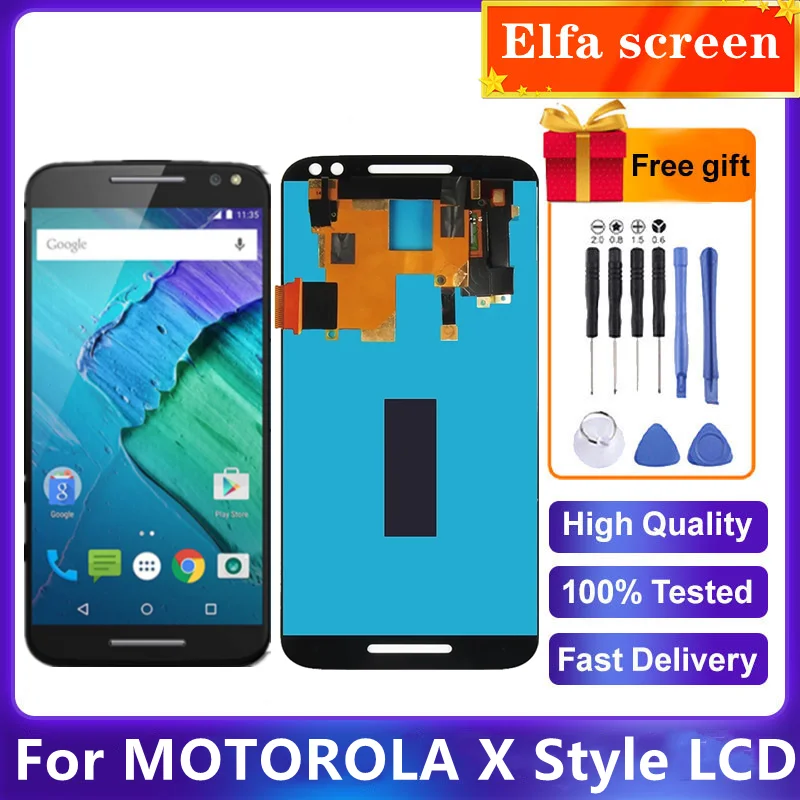 ЖК-дисплей для Motorola Moto X Style XT1570 XT1572 XT1575, сенсорный экран с дигитайзером и рамкой для Moto X Style, ЖК-дисплей