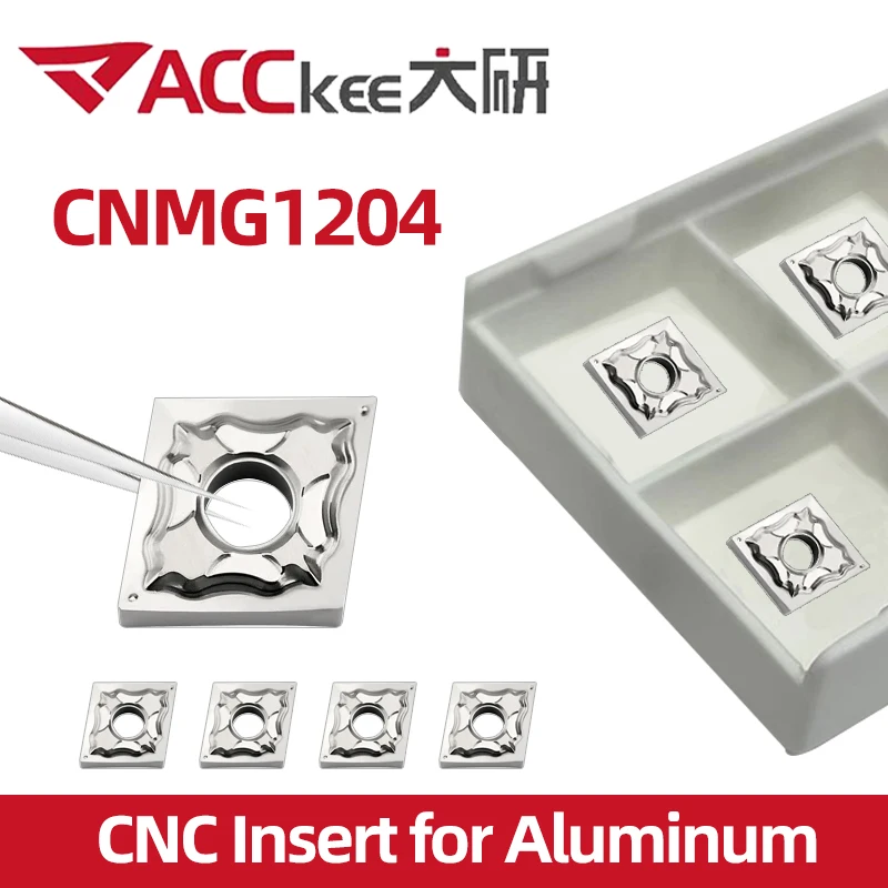 ACCKEE Алюминиевая вставка Токарный инструмент с ЧПУ Внешний токарный из твердого