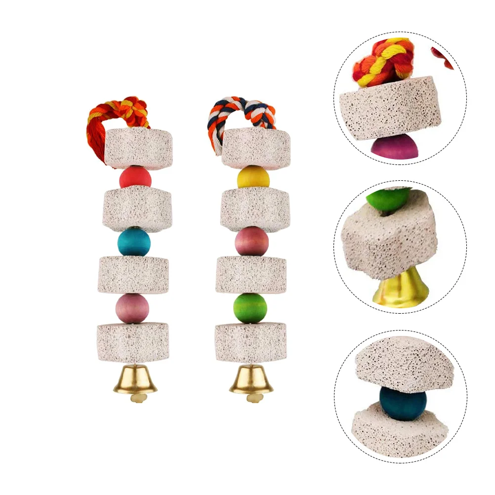 

Toys Chew Grinding Hamster Teeth Parrot Beak Toy Molar Cuttlebone Bird Lava Pet Chinchilla Stones Budgie Animal Birds Rabbit