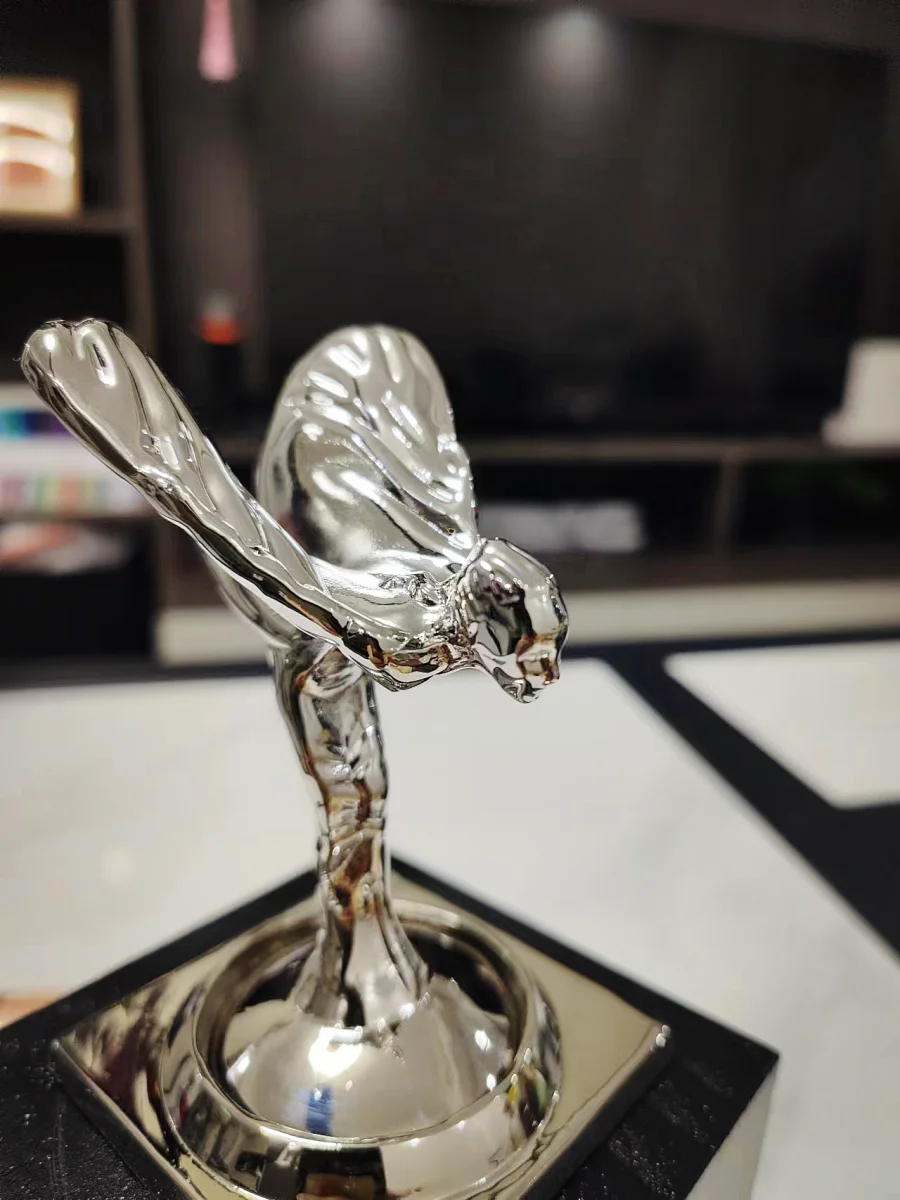 R Logo Little Gold Man CIGARLOONG Попельница для сигар Бронзовое дно Большой диаметр Титановый