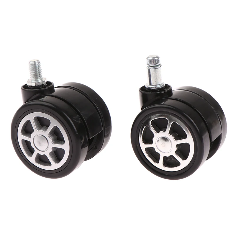 

Universal 60mm Mute Caster Office Chairs Nylon Replacement Swivel Rubber Rollers Wheels Furniture Hardware