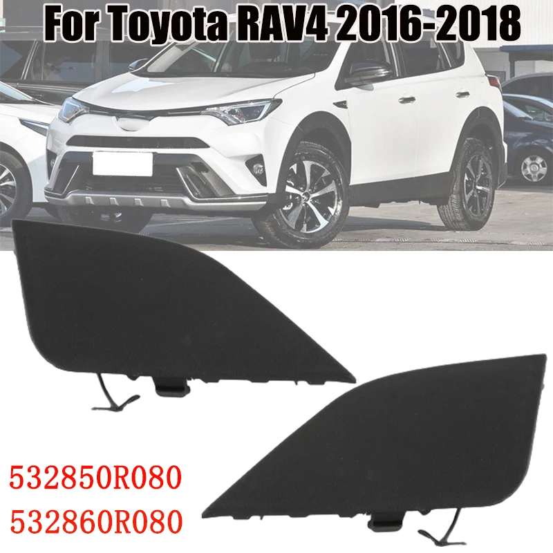 

Left & Right Car Front Bumper Towing Hook Eye Cover For Toyota RAV4 2016 2017 2018 Trailer Cover Cap #532860R080 532850R080