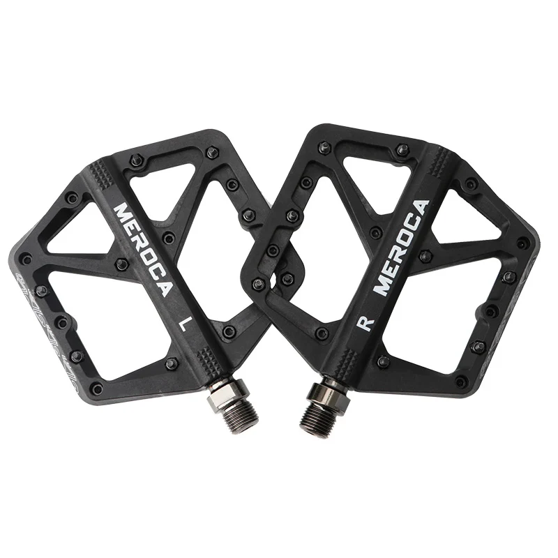 Купить Велосипедные педали Mtb из нейлонового волокна 9/16 дюйма, новые Нескользящие педали 2022 с шипами для горных велосипедов