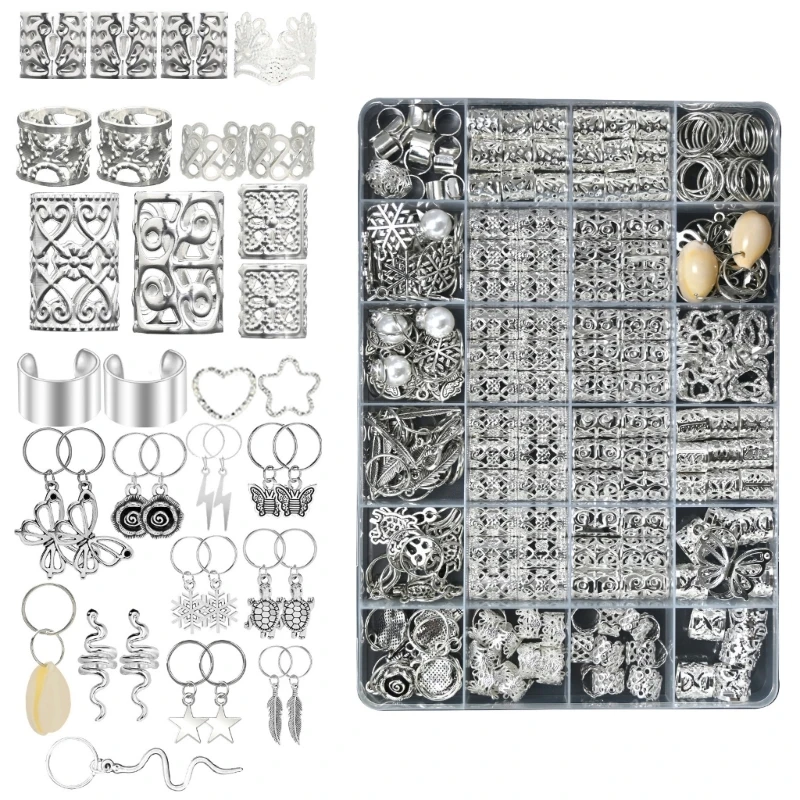 Змеиные бусины для дредов волос свободные катушки кольца украшения косы