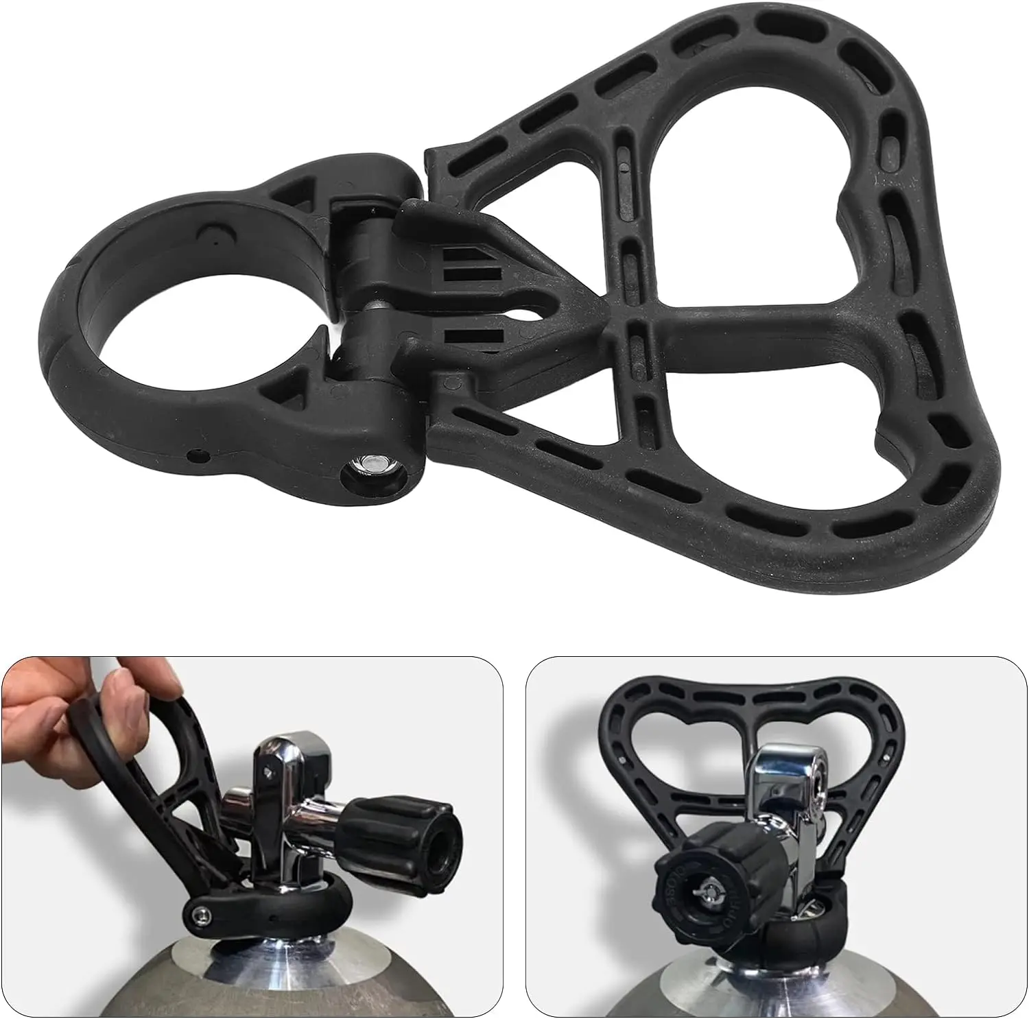 Сверхмощный складной резервуар для подводного плавания ACECARE пластиковая ручка