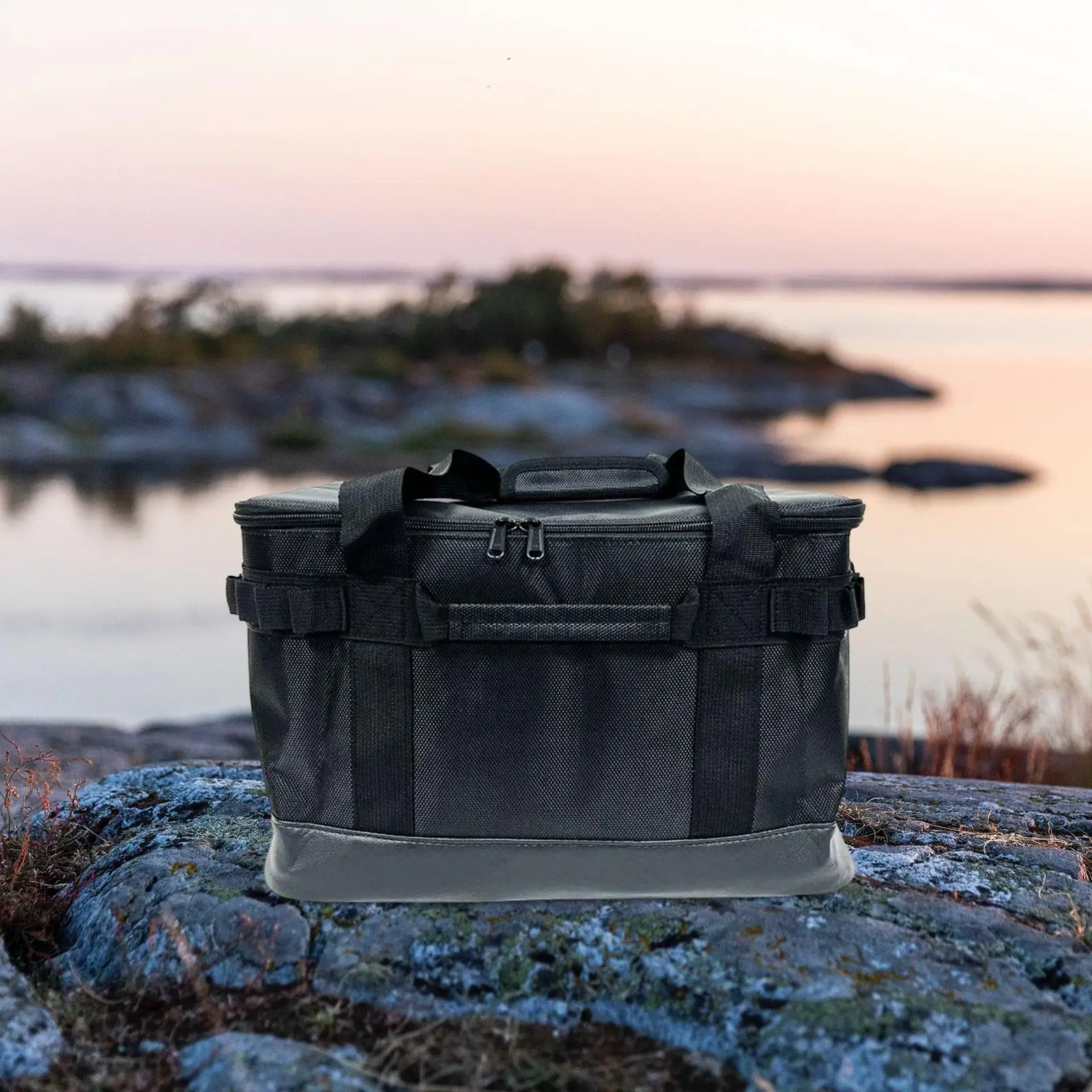

Camping Tool Storage Bag Foldable Picnic Basket Big Capacity for Cooking BBQ