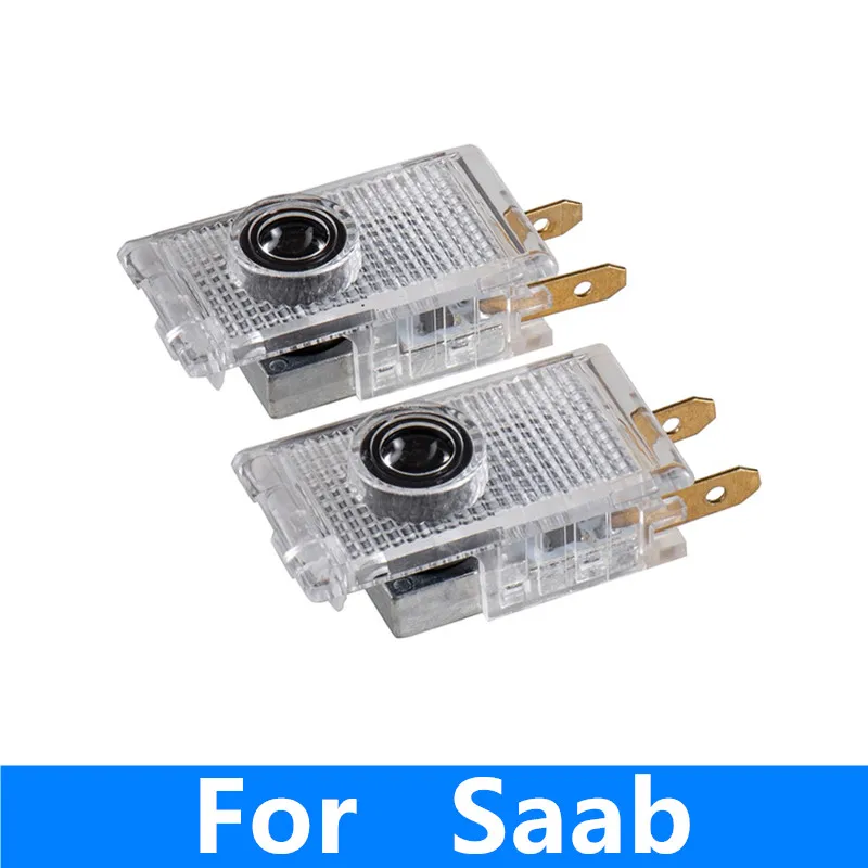 

2X LED Saab Logo Car Door Light Projector Laser Ghost Shadow Lamp For Saab 93 9-3 2012 2011 2010 2009 - 2003 95 9-5 1998 - 2011