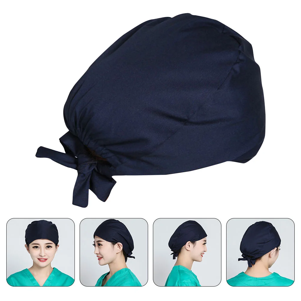 

2 PCS Working Cap Sweat Absorbing with Button Bouffant Hat for Men