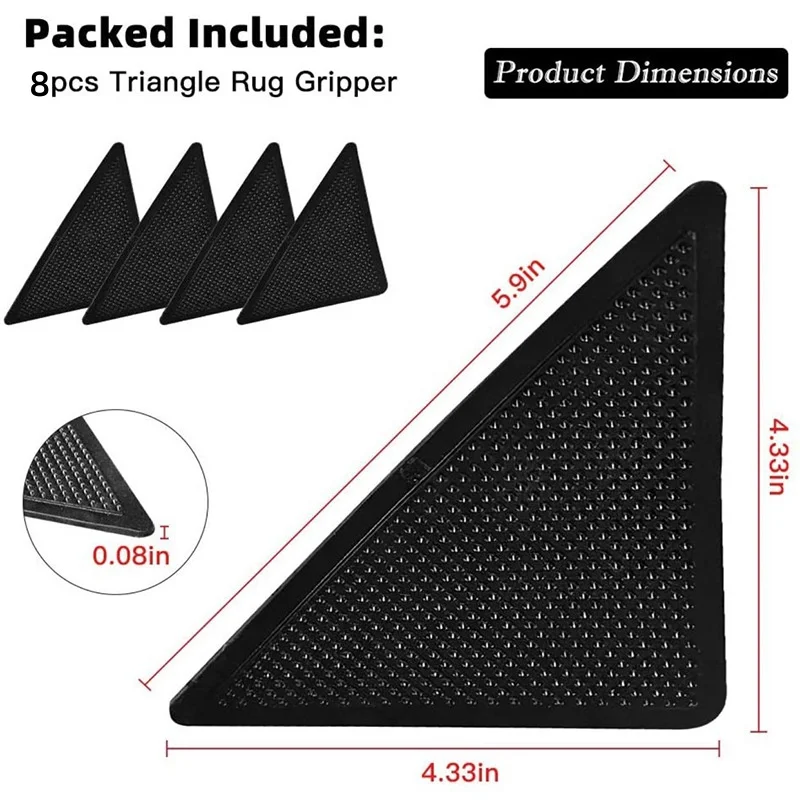 

Противоскользящие наклейки для ковров 4/8 шт.