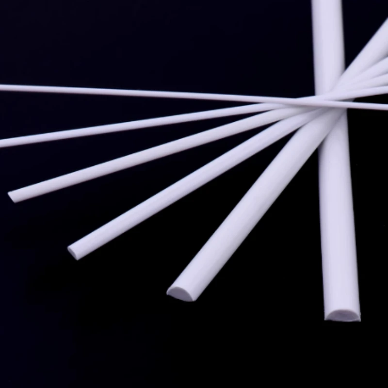 10-40 шт. длина 500 мм АБС-пластик полукруглый стержень однотонный материал DIY