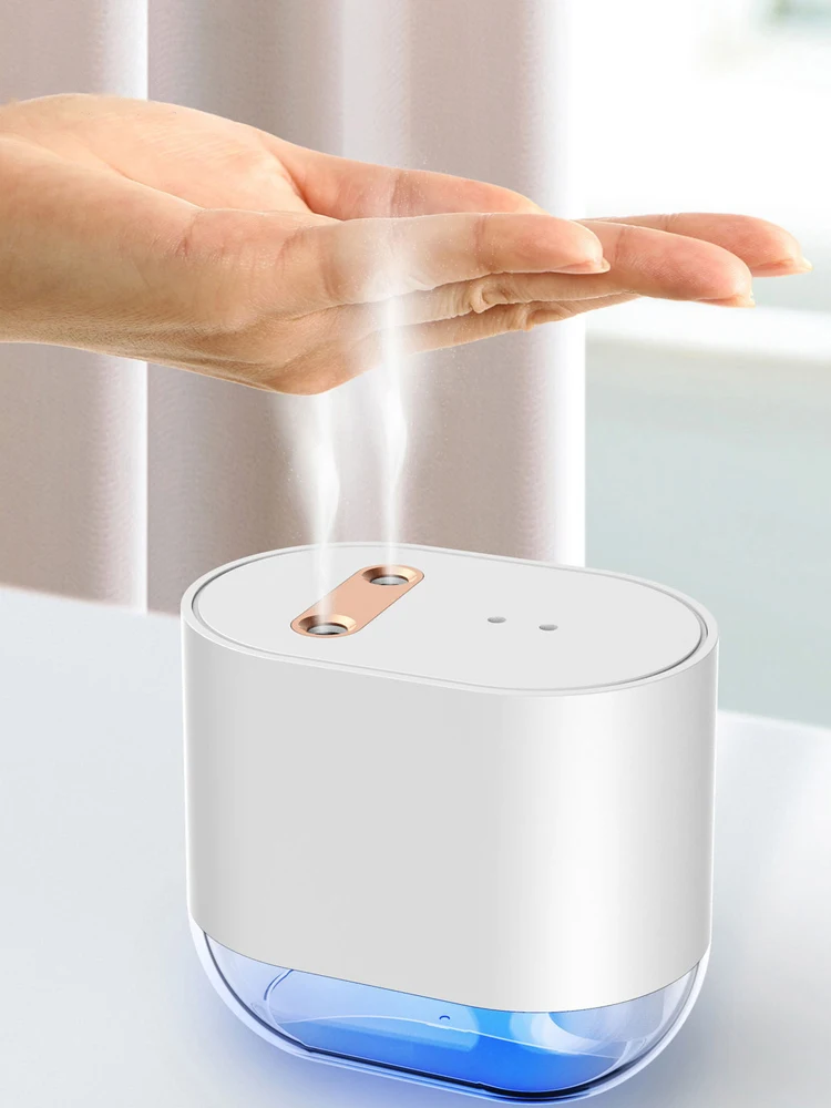 

100ML Double Nozzle Automatic Alcohol Dispenser USB Charging Alcohol Disinfecting Sprayer Infrared Induction Electric Atomizer