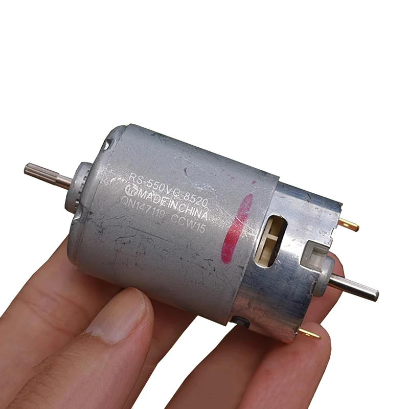 Mabuchi RS-550VC-8520 Mini RS-550 Motor DC6V-12V 21700RPM, высокая скорость, двойной вал, DIY, электрическая дрель, садовый инструмент, отвертка