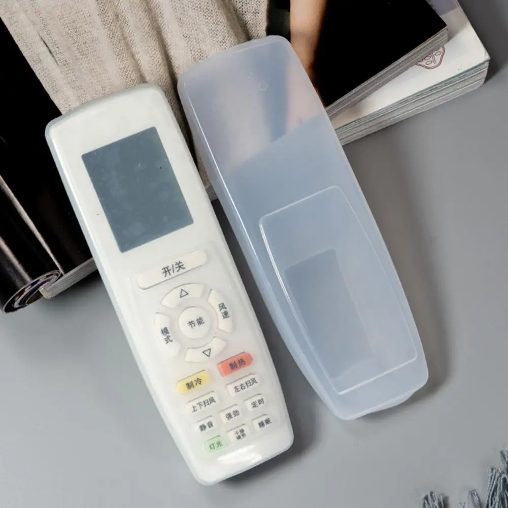 

Remote Control Protector Useful Soft Texture Transparent Color/Blue High-quality Remote Control Cover for Television