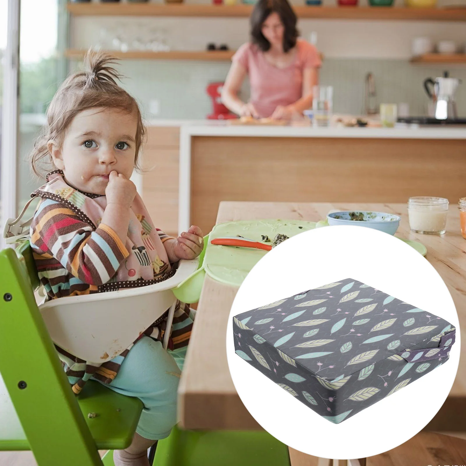 

Dining Chair Booster Cushion Baby Seat Pad Kids Placemats Table Toddler Highchair Waterproof Polyester Material Child Eating