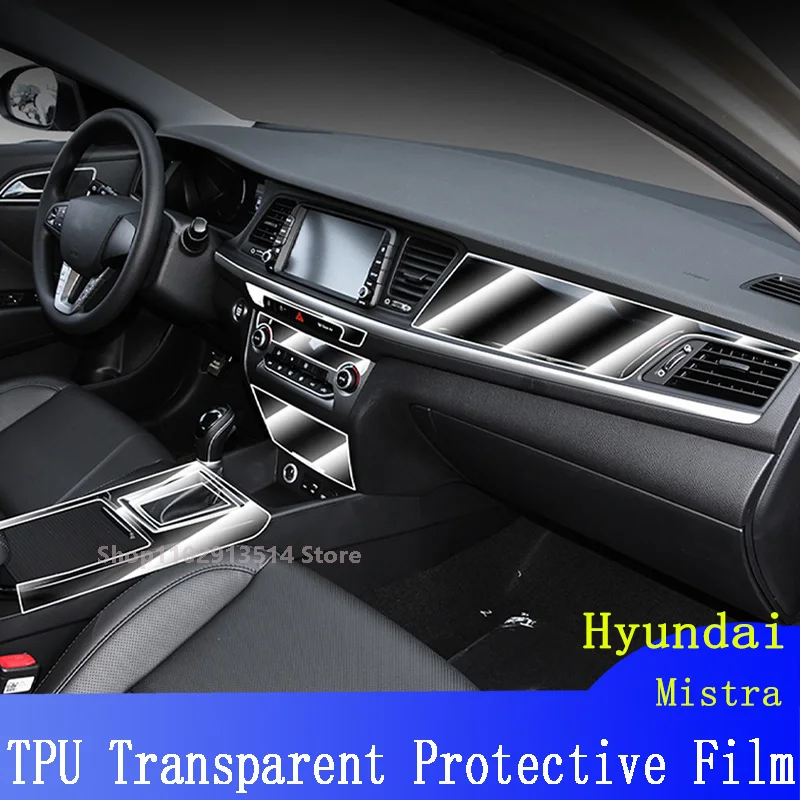 

TPU Car Gear Dashboard Gps Navigation Screen Film Protective Sticker For Hyundai Mistra （2017-2020）-scratch