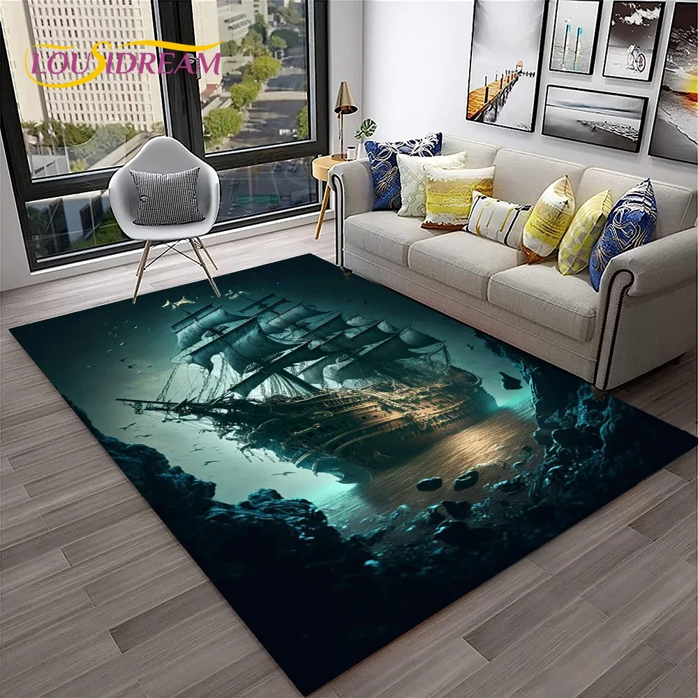 

3D пиратский корабль ковёр LOUSIDREAM
