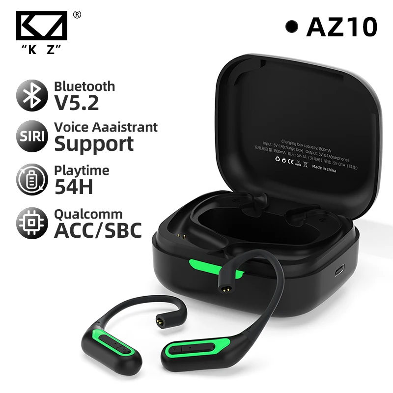 

TWS-наушники KZ AZ10 с ушным крючком и поддержкой Bluetooth