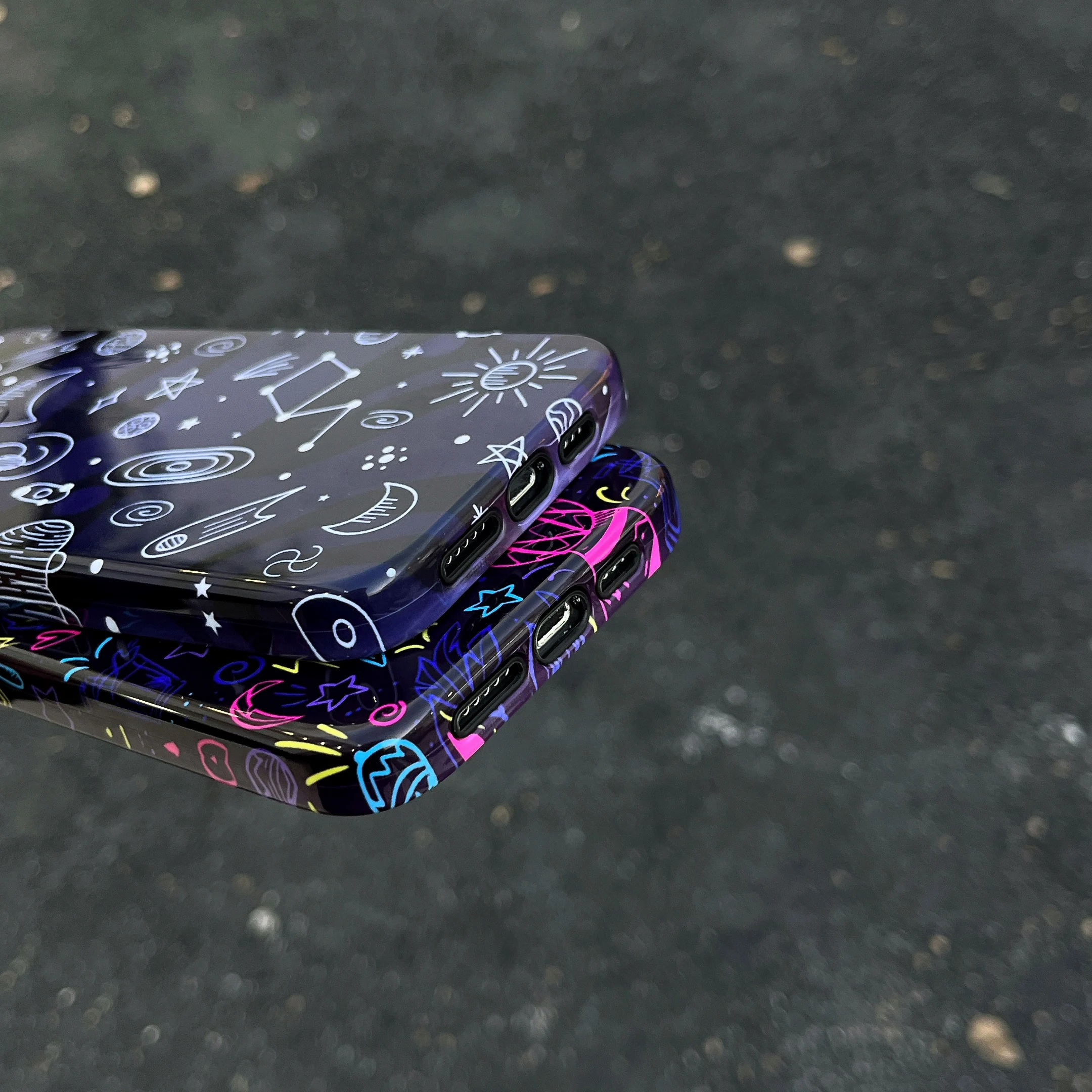Креативный чехол для телефона с полным покрытием и граффити двойной защитный