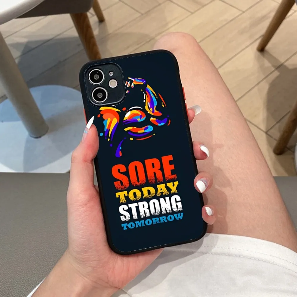 Чехол для телефона тренажерного зала фитнеса бодибилдинга iPhone 14 X XR XS 7 8 Plus 11 12 13 pro