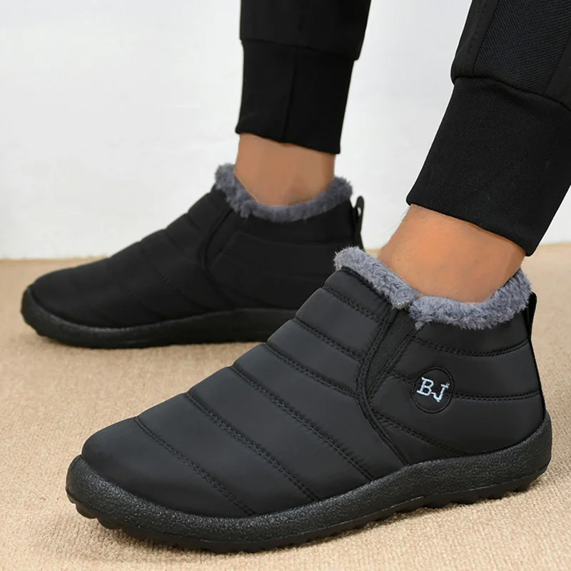 Snow Warm Boots Men Fashion Winter Lightweight Shoes For Couple Waterproof Ankle Footwear Men's Work
