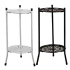 Двухслойная элегантная металлическая подставка для растений, подставка для растений в горшках, современный высокий горшок для растений, подставка для внутреннего и наружного декора