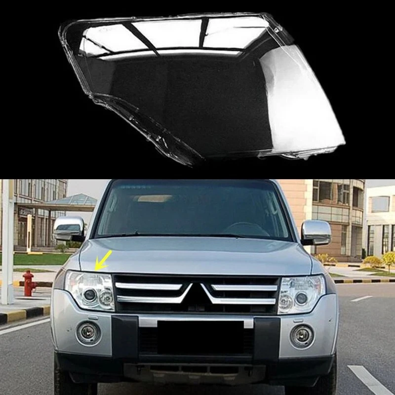Фото Прозрачный кожух фары (левый/правый) для Mitsubishi PAJERO V87 V93 V97 2007-2018 №1