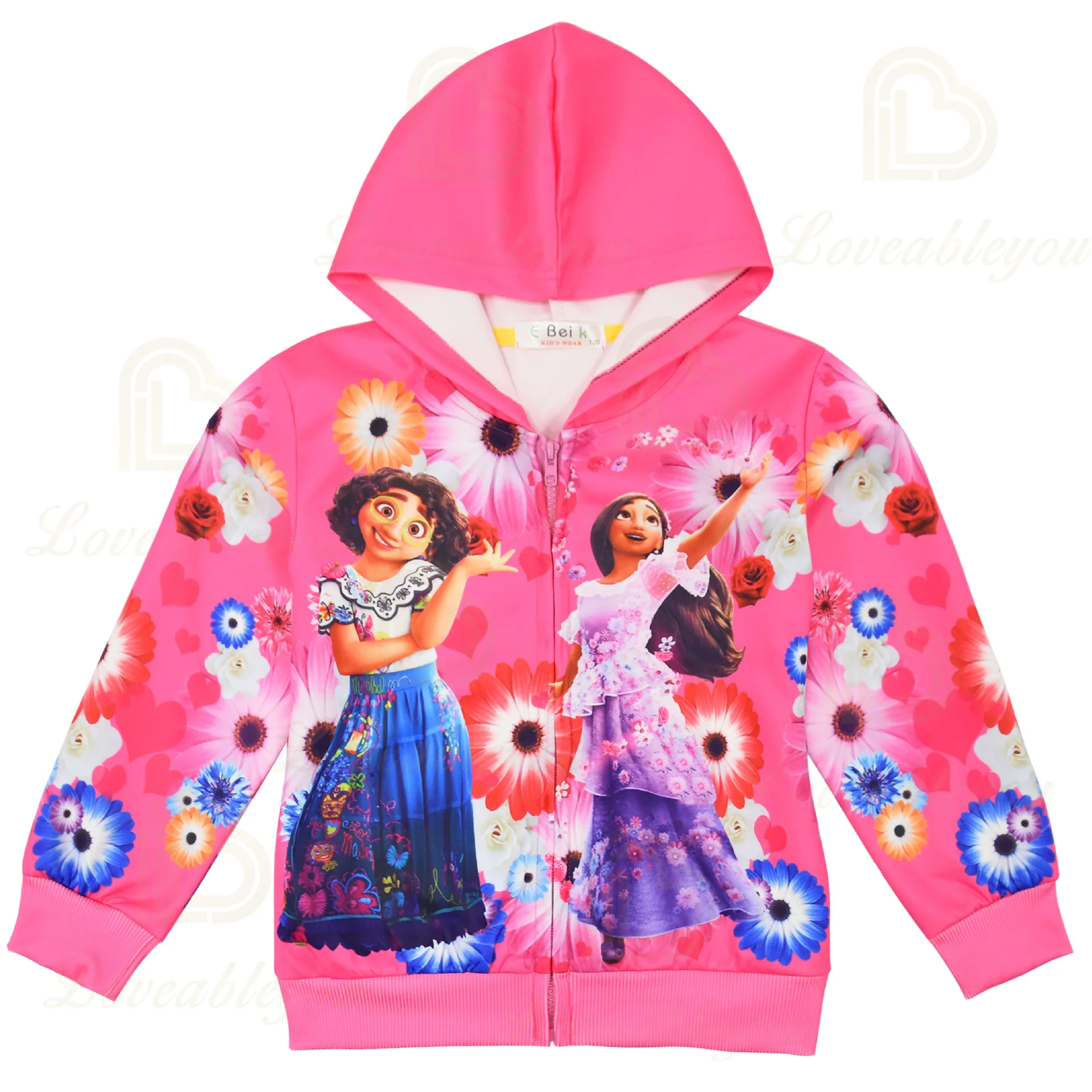 Толстовки для девочек демисезонные с мультяшным принтом |